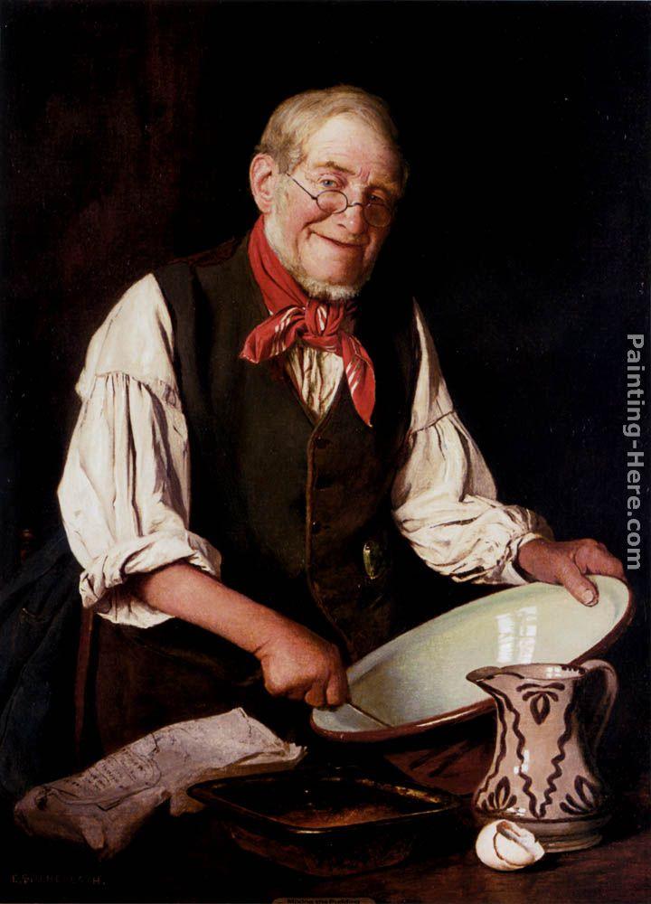 Charles Spencelayh Mixing The Pudding